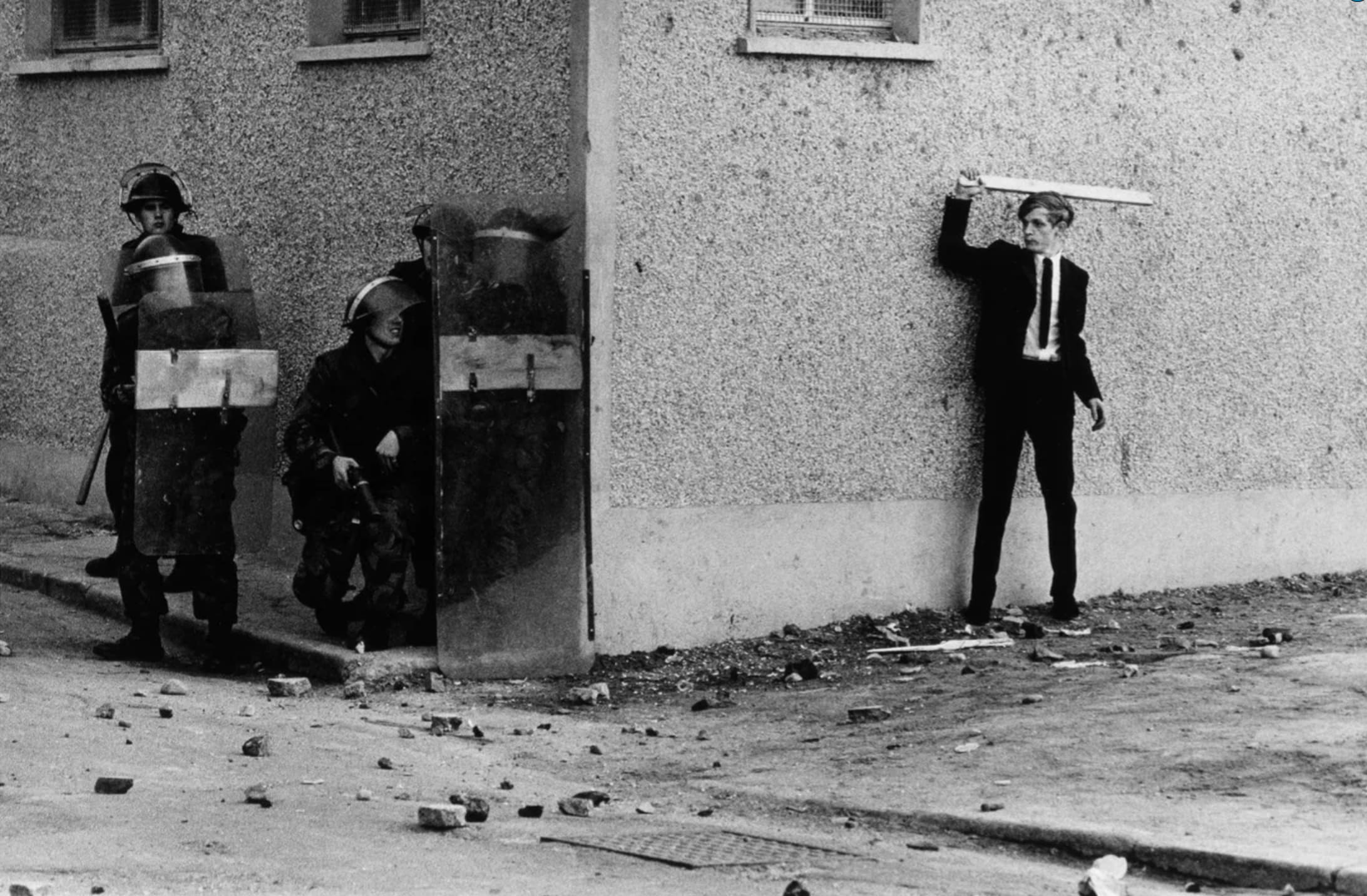 “Northern Ireland, The Bogside, Londonderry 1971. Photo by Don McCullin.”